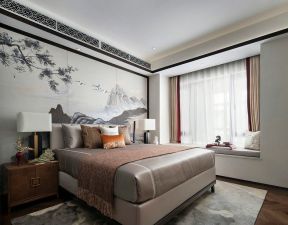 新中式卧室设计图 新中式卧室装饰图片