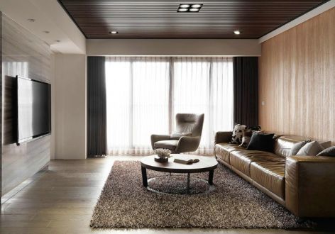 碧桂园·栖凤台现代风格99平米三居室设计效果图案例