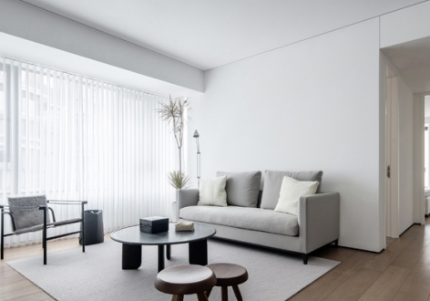 双龙镇现代风格102平米三居室装修效果图案例