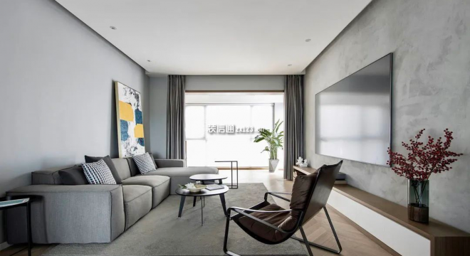 丽骏豪庭130平米三室两厅现代简约风格装修案例