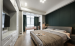 鸿通·白马之光现代风格103平米二居室装修效果图案例