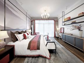 新中式卧室装修图 新中式卧室风格 新中式卧室装修效果图
