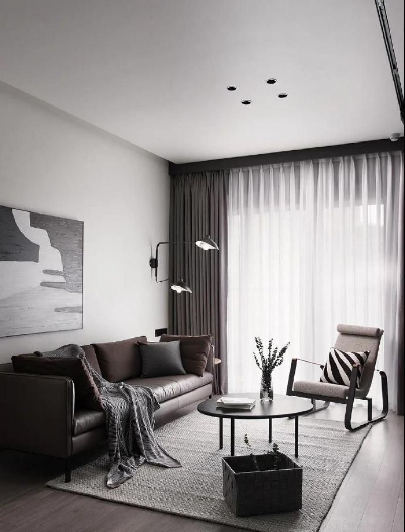 三盛璞悦湾现代风格77平米三居室设计效果图案例