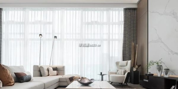 新高苑125平米现代轻奢风格三居室装修案例