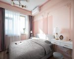 2023成都双流新房卧室粉色墙面装修设计