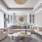 银海苑120㎡欧式风格三室两厅装修案例