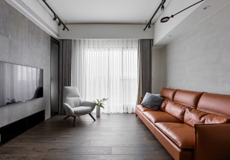 兴隆·枫丹白鹭城市花园现代风格90平米二居室设计效果图案例