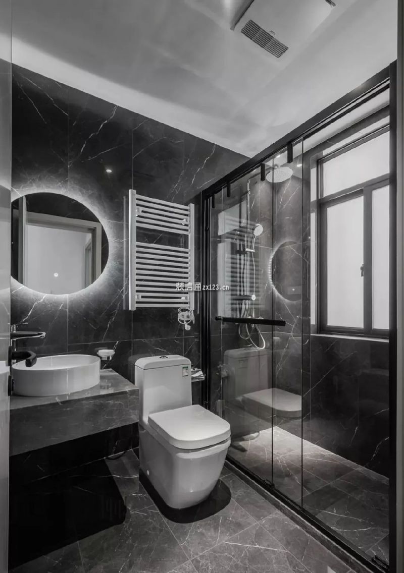 永实·御湖尚城现代风格126平米三居室设计效果图案例