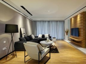 客厅木地板装修效果图 客厅木地板装修图 现代客厅设计