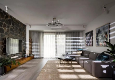 宇虹万花城现代风格142平米三居室设计效果图案例