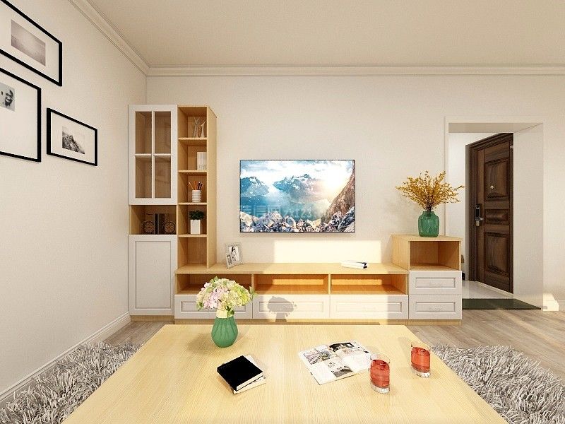 客厅电视墙装饰效果图 客厅电视墙纸装修效果图 