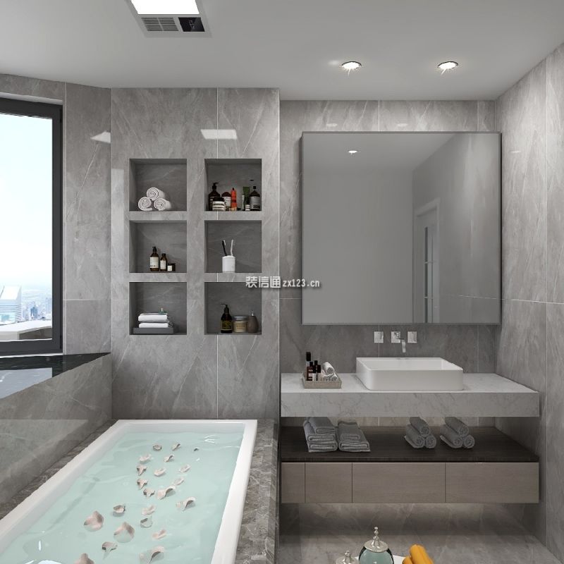 尚城国际140平米二居室现代简约装修案例