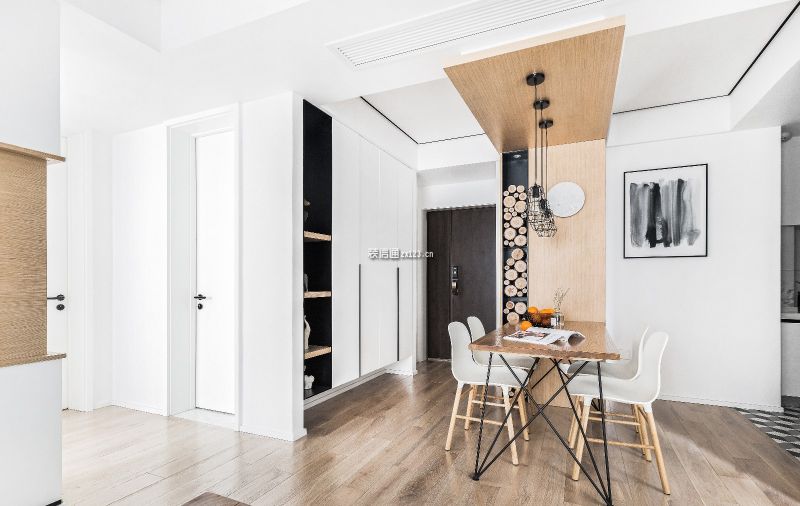 世茂福晟·钱隆御品现代风格82平米二居室装修设计图案例