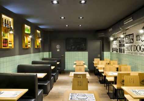 西餐厅现代风格260平米装修案例