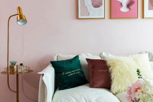 粉色卧室墙