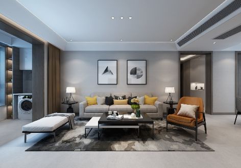 佰和锦园现代风格135平米三居室装修设计图案例