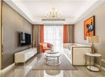 [泰安鑫桓装饰]现代轻奢风设计，客厅配色恰到好处！