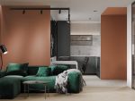 汇福星城61平米一居室现代轻奢风格装修案例