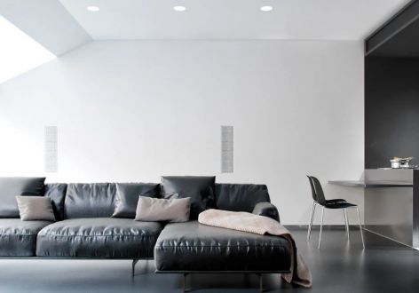 明耀国际112平米三居室极简风格装修案例