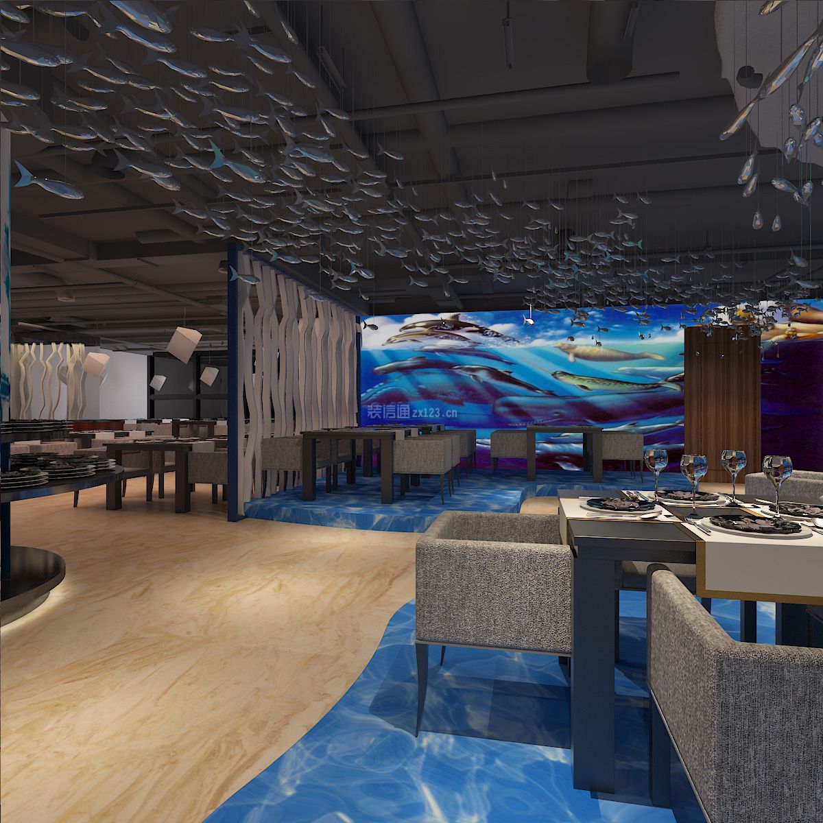 海洋餐厅设计 海洋餐厅装修设计 