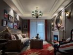 华侨城天鹅湖美式风格123平米三居室装修案例