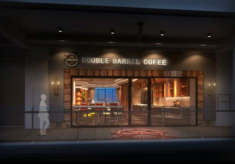 珠海咖啡厅220平米混搭风格装修案例