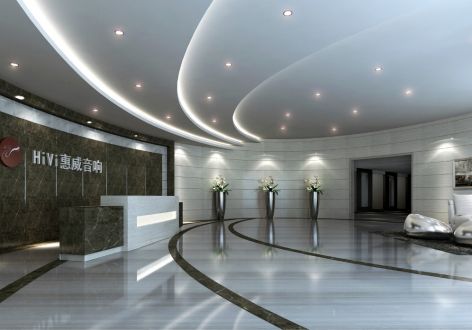 珠海办公空间850平米现代风格装修案例