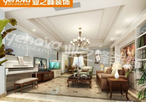 滨海豪庭150平米新古典风格四居室装修案例