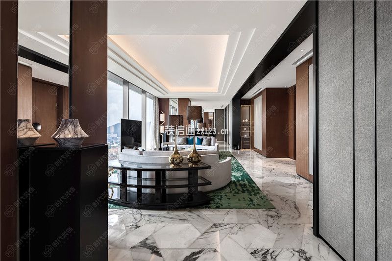 深圳湾莱佛士酒店1500平现代风格装修案例