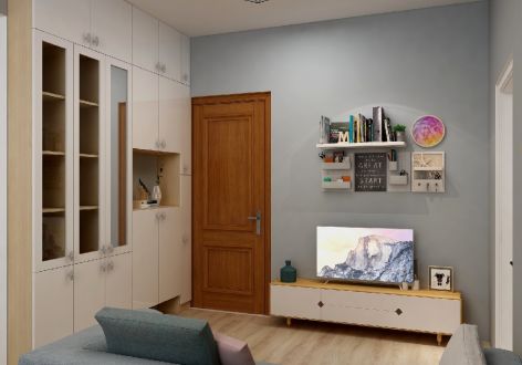 智慧城51平米一居室现代简约风格装修案例