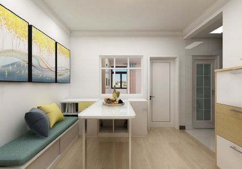 圣地财富广场58平米一居室现代简约风格装修案例