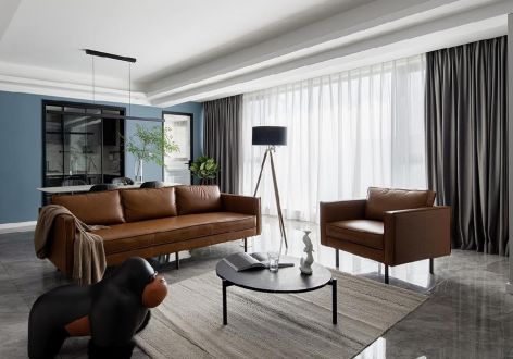 浦东雅典85㎡二居室现代风格装修案例