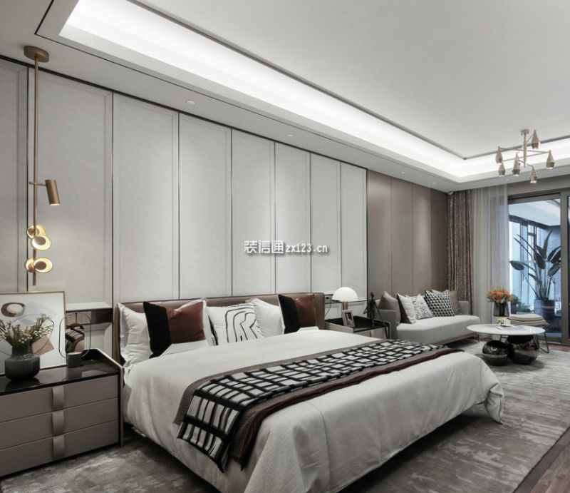 翡翠康城现代风格150平米三居室装修设计图案例