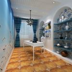 汇福星城118㎡地中海风格三居室装修案例