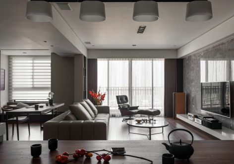 星海融汇151平四居室现代风格装修案例