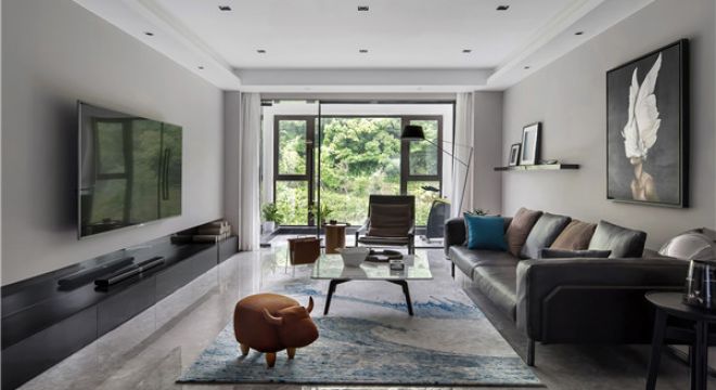 新华绿洲79平二居室现代风格装修案例