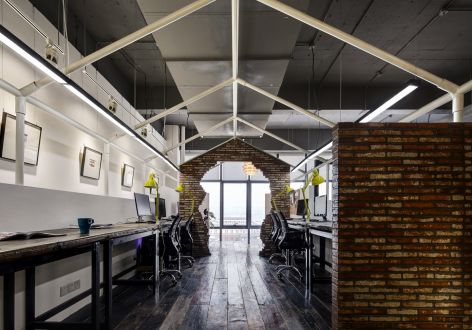 设计办公室现代风格265平米装修效果图案例