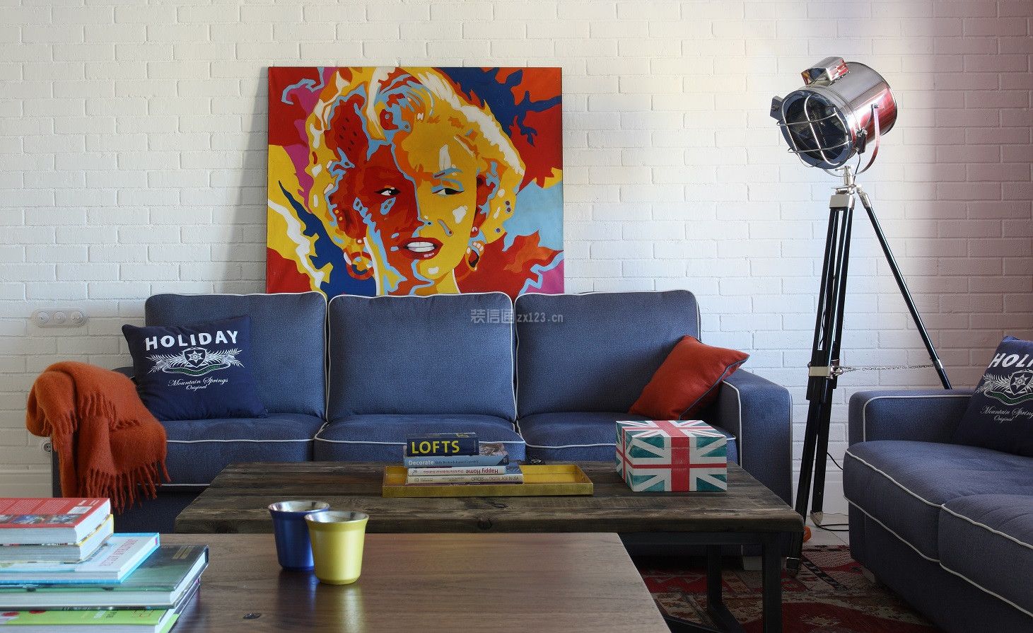 客厅沙发背景墙设计 客厅沙发颜色效果图 