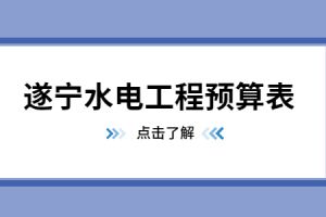 住宅装修工程预算表