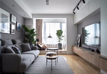 亚运新新家园现代风格112平米三居室装修案例