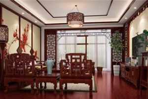 中式古典客厅吊顶怎么装修