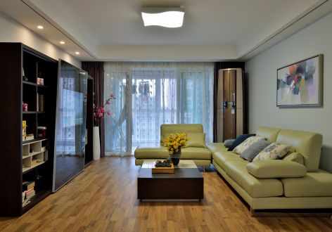 泰盈玖悦湾现代中式141平米四室两厅装修案例