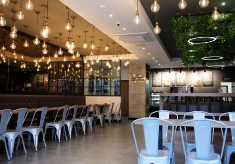 200平米咖啡厅混搭风格装修案例