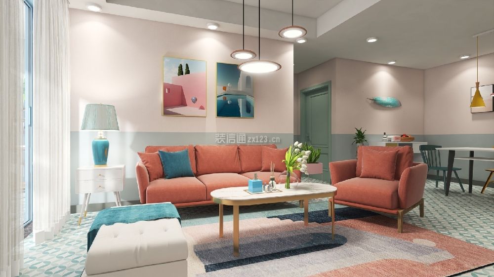 客厅沙发颜色效果图 客厅沙发椅图片 
