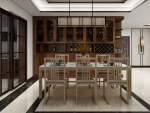 中海紫御观邸110㎡三居室新中式风格装修案例