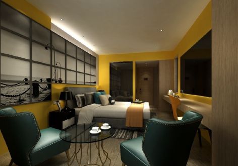 1200平现代风格酒店空间装修设计案例