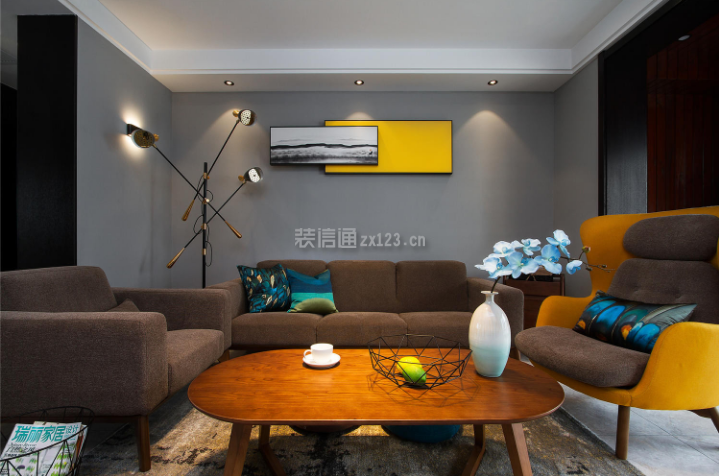 客厅沙发颜色搭配 客厅沙发装饰图 