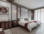 济南酒店新中式风格两人间装修图片