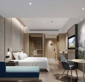 2021济南酒店宾馆客房装修效果图片-每日推荐