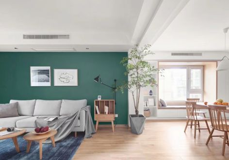 东都绿洲北欧风格138平米三居室装修案例